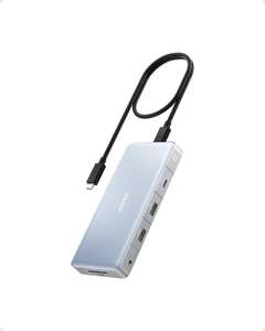 Anker 575 USB-C Hub (12-in-1, Dual HDMI, DP), Triple Display Docking Station - AnkerDirect UK FBA