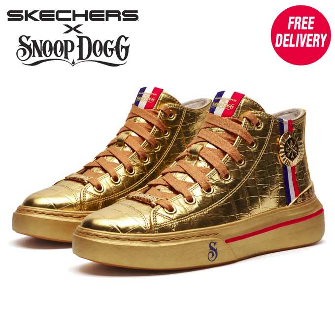 Skechers Exclusive Snoop One Gold Medal Mens Trainers + Free Delivery Using Code