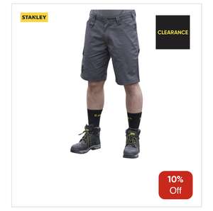 Stanley Washington Cargo Shorts Grey 34" £10.48 with free click & collect at limited locations. @Toolstation