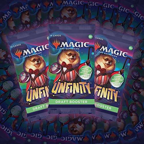 Magic The Gathering Unfinity Draft Booster Box, 36 Packs & Box Topper £74.99 @ Amazon
