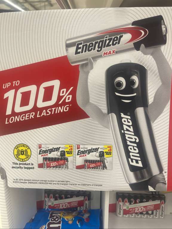Energizer AAA and AA 8 pack - Instore (Stevenage)