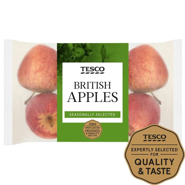 Tesco British Apples Minimum 5 Pack - Clubcard Price