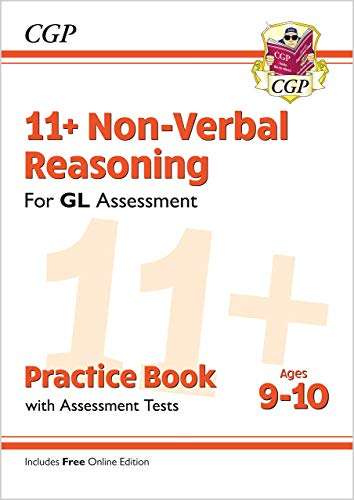11+ GL Non-Verbal Reasoning Practice Book & Assessment Tests - Ages 9-10 (with Online Edition) (CGP GL 11+ Ages 9-10) - £2.09 @ Amazon