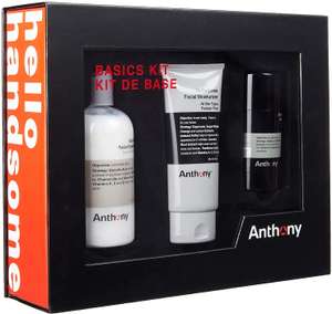 Anthony Basics Kit - Glycolic Facial Cleanser, All Purpose Facial Moisturizer, Deodorant - £18.60 @ Amazon