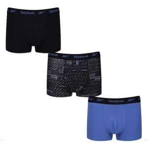 Men’s REEBOK Baylor 3pk Boxer Mens 2 colour to choose from - w/Code