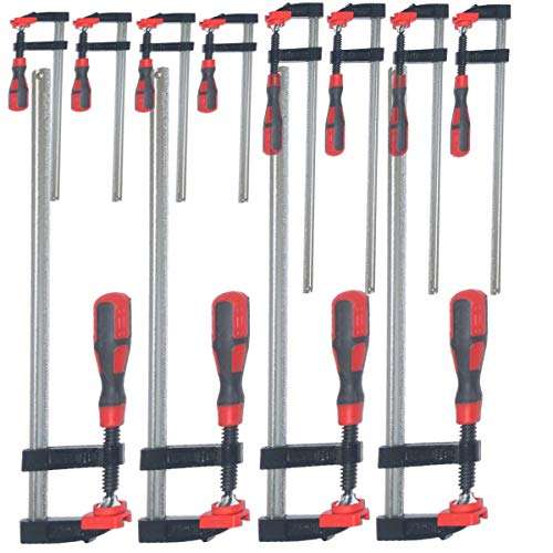 Mekanik 12pc F clamp set 6" x 4pc, 12" x 4pc, 24" x 4pc - Sold and Dispatched by Uk Tools Direct