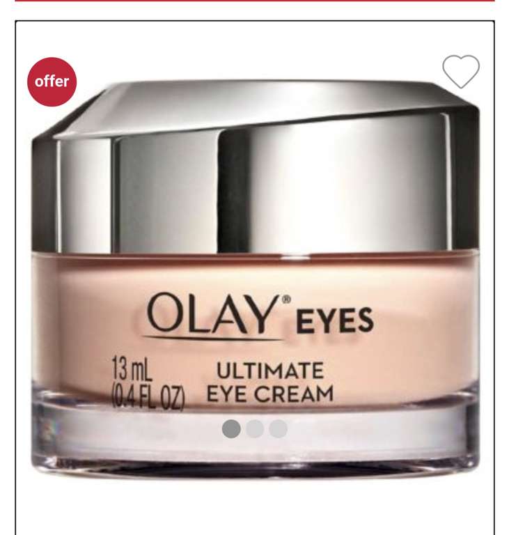 Olay Eyes Ultimate Eye Cream For Dark Circles, Wrinkles & Puffiness 15Ml £10 + £1.50 click and collect @ Boots