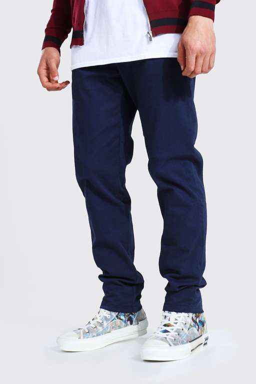 FIXED WAIST SKINNY FIT CHINO TROUSER for £7 + £3.99 Delivery @ BoohooMAN