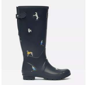 Joules Womens Printed Wellies With Back Gusset - Navy Dogs £17.95 free delivery @ Joulesoutlet ebay