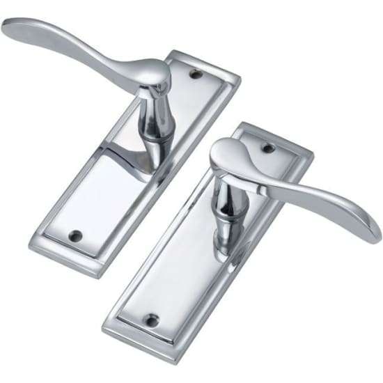 Wickes Bravo Latch Door Handle - Polished Chrome 1 Pair - £9 + free Click and Collect @ Wickes