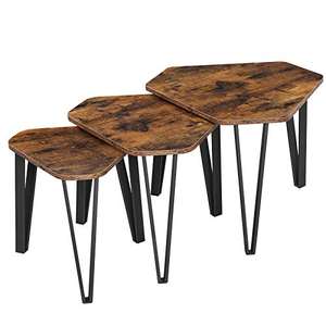 VASAGLE Nesting Coffee Table, Set of 3 Stacking Side Tables - £38.43 - @ Amazon sold by Songmics