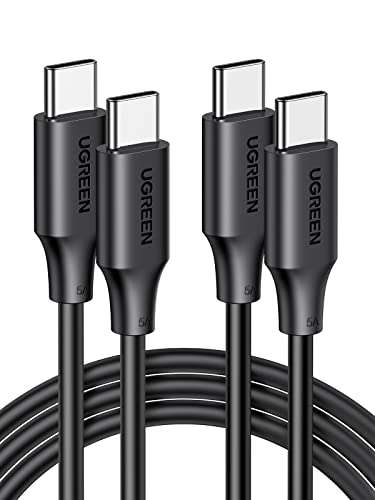 UGREEN USB C to USB C Charger Cable 100W 1m 2 Pack USB C Fast Charger Cable with E-Marker Chip (UGREEN FBA) / 60W Are £5.99