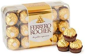 Ferrero Rocher Pralines, Hazelnut Covered in Milk Chocolate and Nuts - Box of 30 (375g)