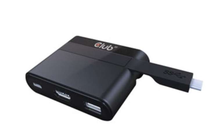 Club 3D Mini Docking USB Type-C to HDMI 2.0 + USB 2.0 + USB Type-C 60W Charging