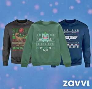 2 Christmas Jumpers for £25 with code 12 designs including Pokémon, Jaws, Elf, Jurassic Park, Rick & Morty - delivery is £1.99 @ Zavvi