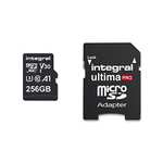 Integral 256GB Micro SD Card 4K Video Premium High Speed Memory Card SDXC V30 U3 UHS-I A1 £15.98 @ Amazon