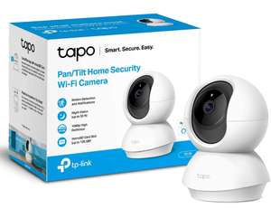 TP-Link Tapo Pan/Tilt Smart Security Camera, Indoor CCTV, 360, TC70, 1080P - £23.99 @ Amazon