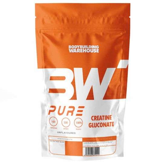 Pure Creatine Gluconate Power 500g - £12.74 With Code + £3.99 Delivery @ Bodybuilding Warehouse