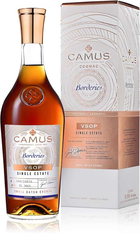 Camus Borderies VSOP Single Estate Small Batch Cognac ( £44.64 / £39.94 with Subscription )