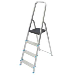 Mac Allister Aluminium 4-Treads Step Ladder 0.83m £27.69 (click collect) @ Screwfix