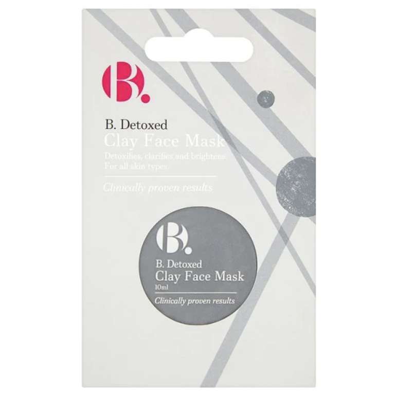 B. Detox Clay Mask 10ml (Suitable for vegetarians and vegans) 12p Superdrug - Store Pick-up Only