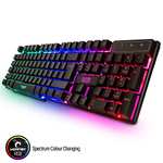 Gaming Keyboard and Mouse and Mouse pad and Gaming Headset, Wired LED RGB Backlight Bundle for PC Gamers £25.49 Sold by Orzly @ Amazon