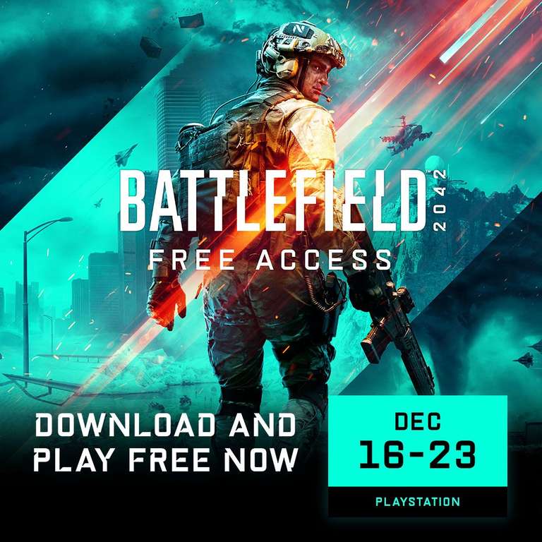 Battlefield 2042 (PS4/PS5) Free To Play from 16-23 December via Playstation Store