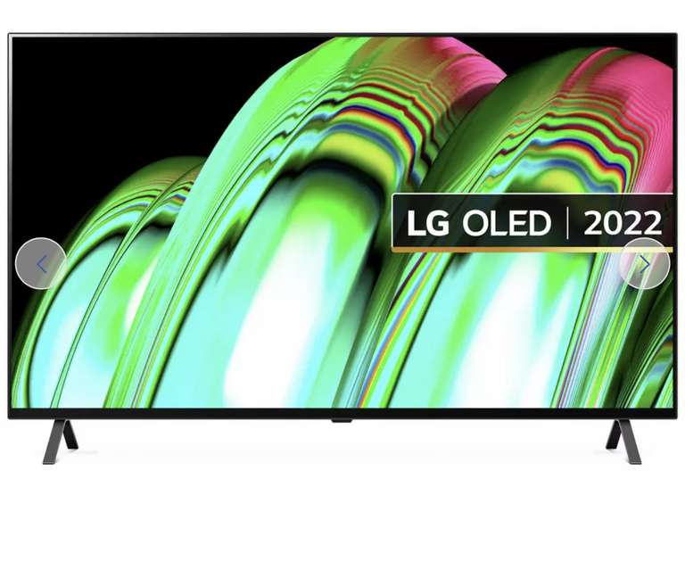 LG OLED48A26LA (2022) OLED HDR 4K Ultra HD Smart TV, 48 inch with Freeview HD/Freesat HD & Dolby Atmos, Black £599 @ John Lewis & Partners