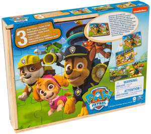 PAW Patrol Wooden Puzzle / Minnie Mouse / Disney Frozen 2 / Toy Story 3 / Disney Princess / First Learning £6 each Free C & C @ Smyths