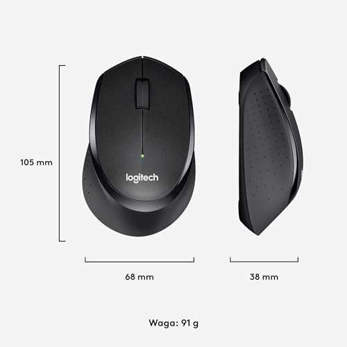 Logitech M330 SILENT PLUS Wireless Mouse, 2.4GHz with USB Nano Receiver, 1000 DPI Optical Tracking, 2-year Battery Life,