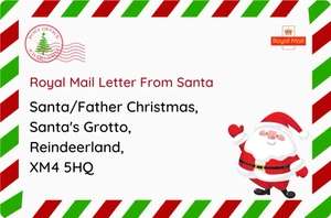 Royal Mail Letter From Santa - Cost Of Stamp