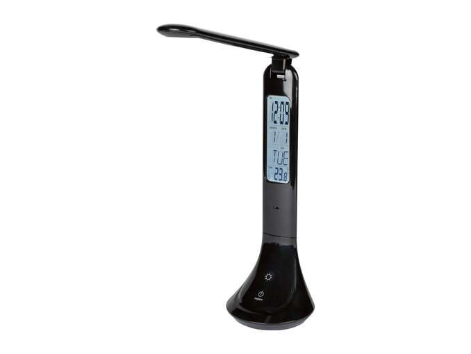 Livarno Home Cordless Desk Lamp with Clock - £9.99 @ Lidl