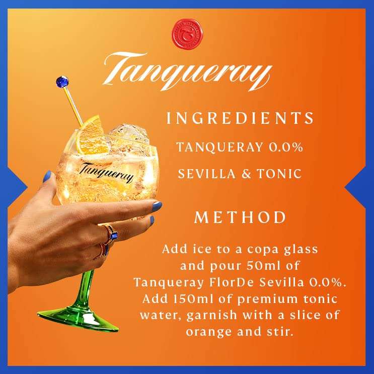Tanqueray Flor De Sevilla Alcohol Free Spirit | 0% vol | 70cl |
