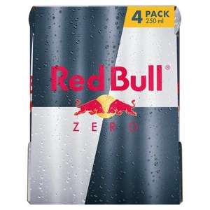 Red Bull Energy Drink Zero 4 x250ml - Instore Blyth