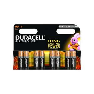 Duracell Plus AA Batteries - 8 Pack 97p + £4.95 Standard Delivery @ Laptops Direct