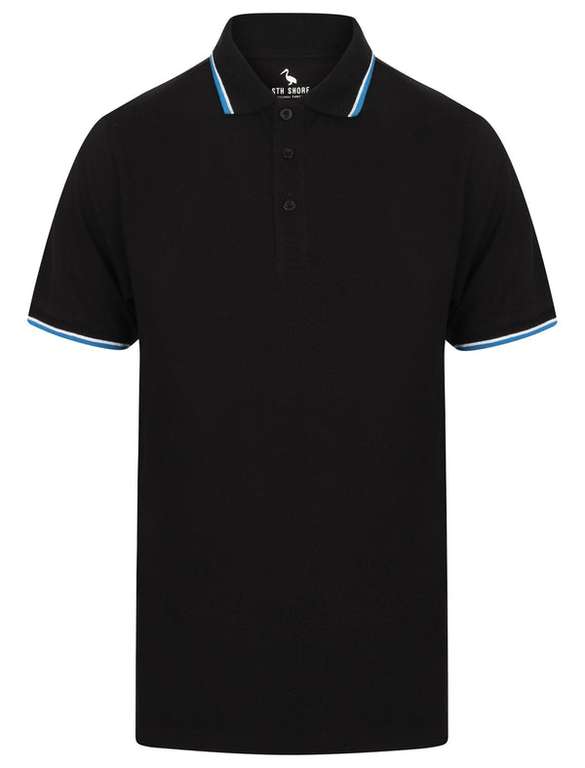Cotton Piqu Polo Shirts with Tipping for £8.09 each with code + £2.80 delivery @ Tokyo Laundry