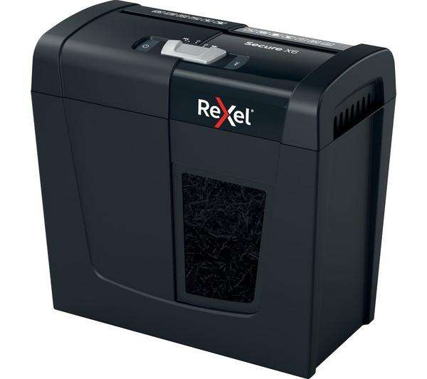 REXEL Secure X6 2020122 Cross Cut Paper Shredder (Free c&c)