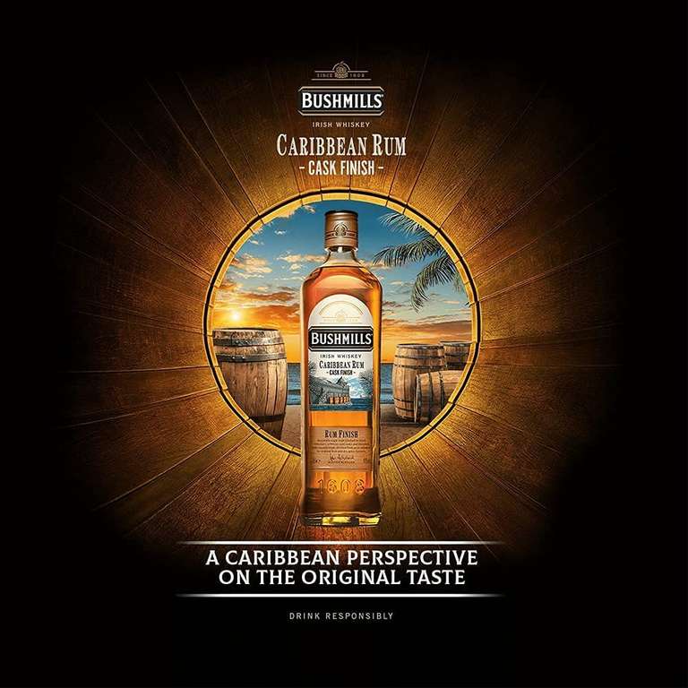 Bushmills Caribbean Rum Cask Finish Irish Whiskey 40% ABV 70cl £20.80 @ Amazon
