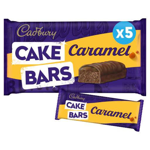 Cadbury Caramel Cake Bars x5 £1.25 @ Co-operative