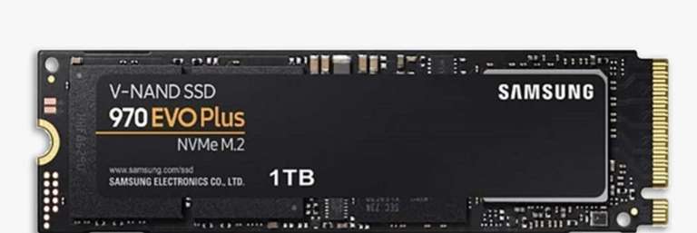 1TB - Samsung 970 EVO Plus, PCIe Gen 3.0 NVMe M.2, Solid State Drive, Black (up to 3,500/3,300 MB/s) - £ 64.99 delivered @ John Lewis