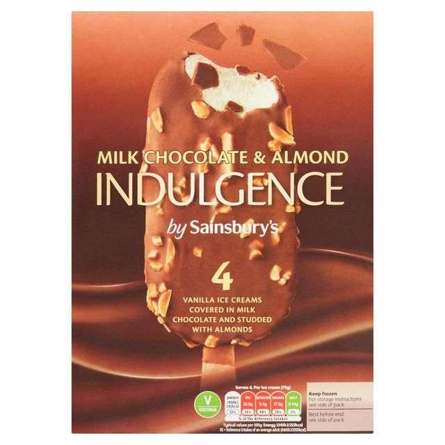 Sainsbury's Indulgence Ice Cream 4x110ml