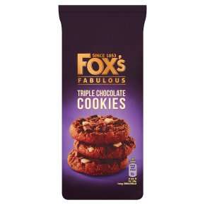 Fox's Fabulous Triple Chocolate Cookies 180g