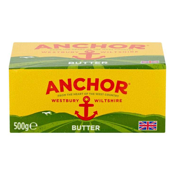 Anchor Salted Butter, 500G & Unsalted 500g instore