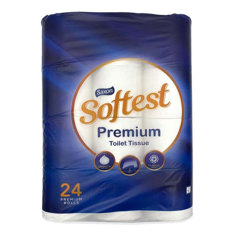 Aldi Saxon Premium Toilet Tissue 3 ply 24 Pack