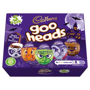 Cadbury Goo Heads Crème Egg 5 Pack 200g 25p @ Iceland Blackpool