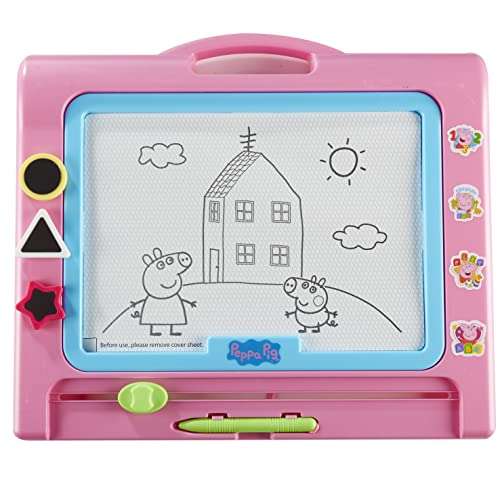 Peppa Pig Deluxe Magnetic Scribbler Drawing Board Educational Kids Creative Travel Toy - £8 @ Amazon
