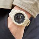 Men's Casioak Cream Watch GA-2100-5AER - Hillier Jewellers £59.00 + £3.95 Delivery