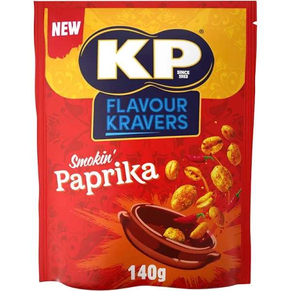 KP Flavour Kravers Smokin' Paprika Peanuts 140g