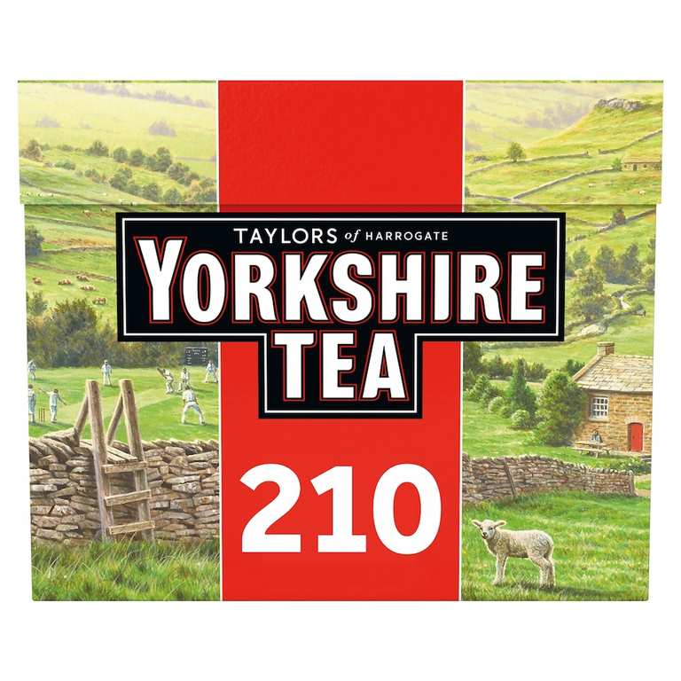 X3 Yorkshire Tea 210 Tea Bags 656G - Longton