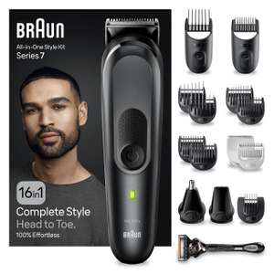 Braun 16-in-1 All-in-One Style Kit Series 7, Male Grooming Kit With Beard Trimmer, Hair Clippers, Precision Trimmer & Gillette Razor MGK7470